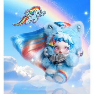 ✅ SKULLPANDA × MY LITTLE PONY SERIES PLUSH DOLL PENDANT ✅ RAINBOW DASH ✅